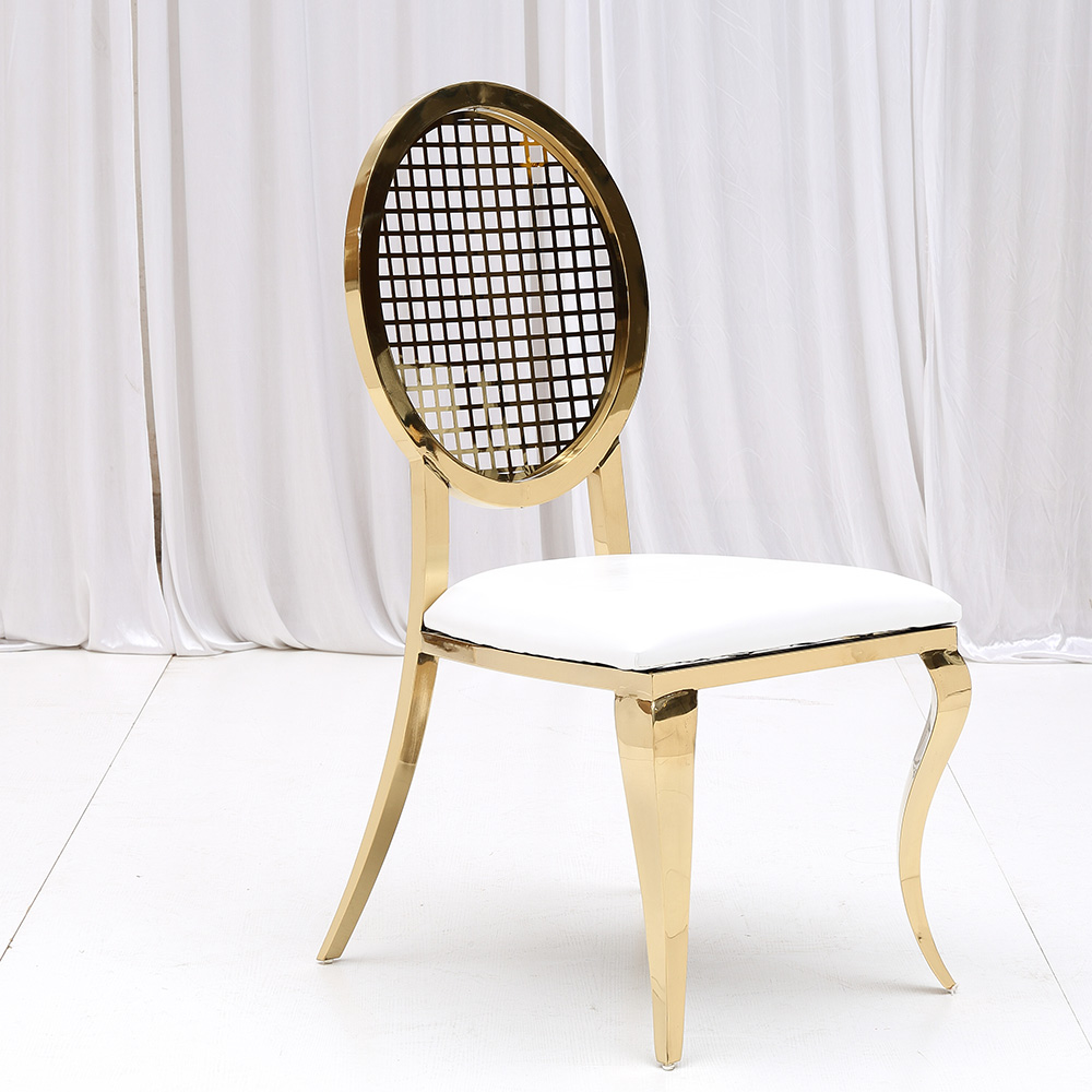Wedding Dining Chairs Modern Golden Stainless Steel - Foshan Perfect wedding  Furniture Co., Ltd